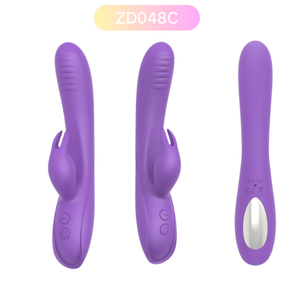 ZD048C Silicone Rabbit Vibrator – 7-Speed Rechargeable Adult Toy - Image 2