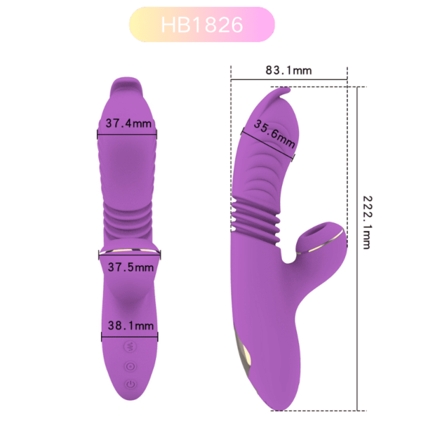 HB1826 Wholesale Sucking Rabbit Vibrators – Clitoral Stimulation Expert - Image 4