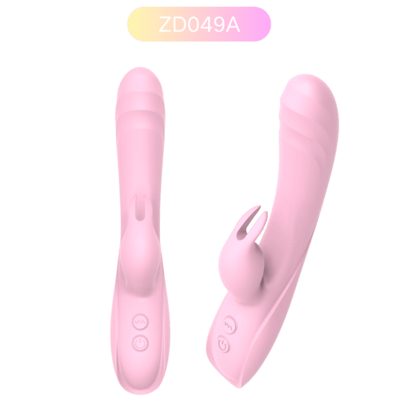 ZD049A Classic Simply Pleasure Rabbit Vibrator – 7-Speed Silicone (Pink)