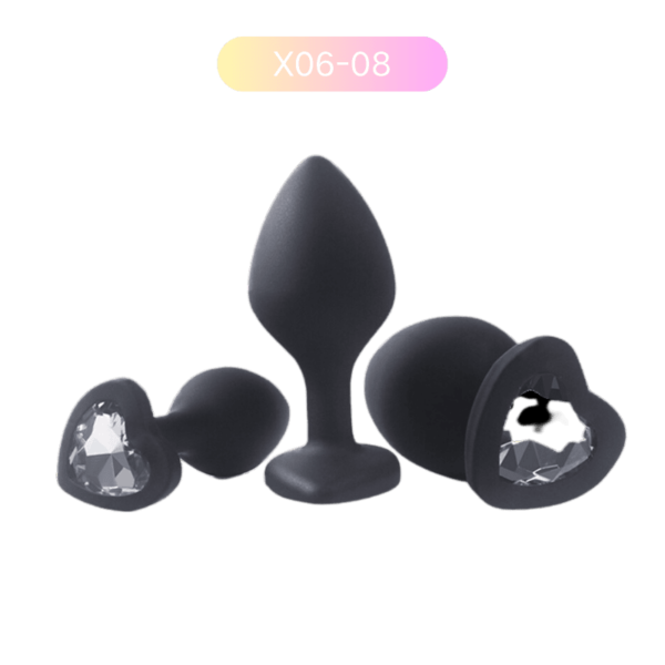 X06-08 Silicone Anal Plug Set – 3 Sizes for Progressive Play