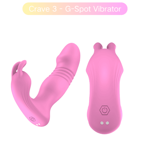Crave 3 G-Spot Vibrator with Rotating Head & Clit Tickler - Image 4