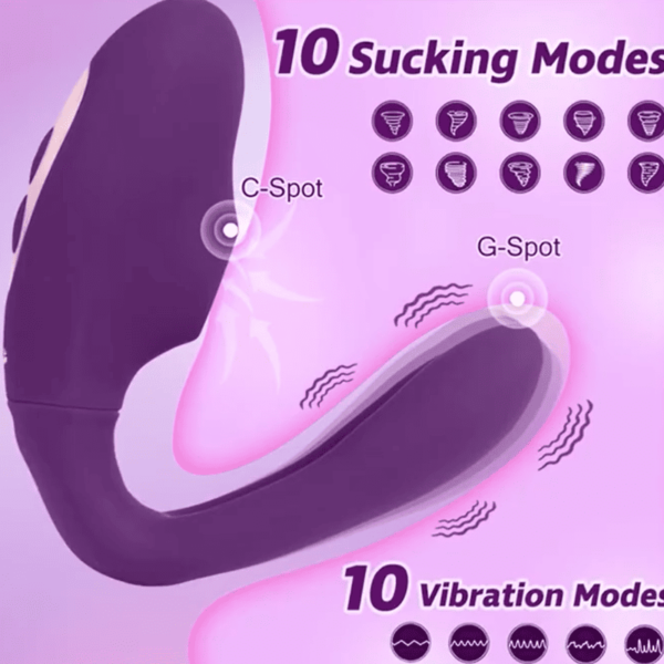 Triple Way Suction Vibrator – Silicone, OEM Private Label M-CD-2202 - Image 6
