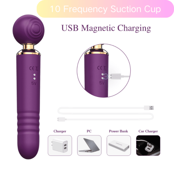 Trinity Bliss 3-in-1 Dildo – Suction, Tapping, Thrusting - Image 2