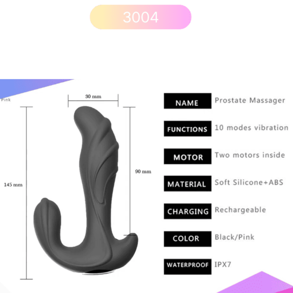Classic Prostate Massager – 10 Modes, Dual Motor, OEM Ready 3004 - Image 4