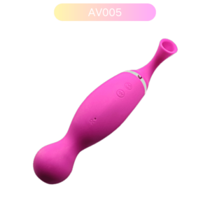 AV005 private label clitoral vibrator in pink and purple options
