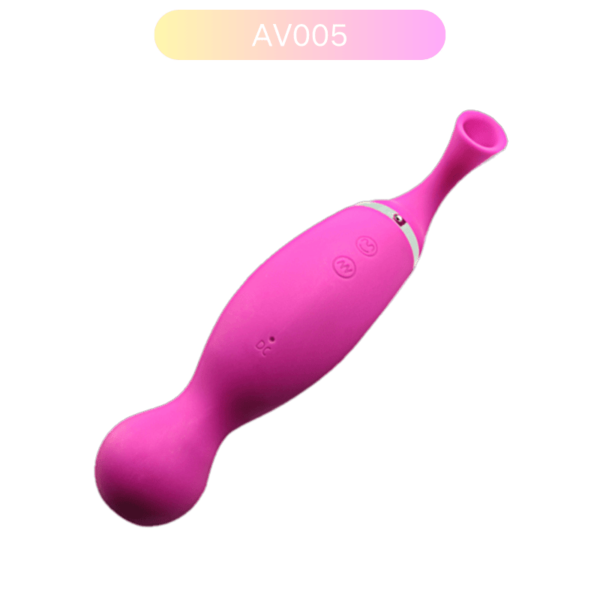 AV005 private label clitoral vibrator in pink and purple options