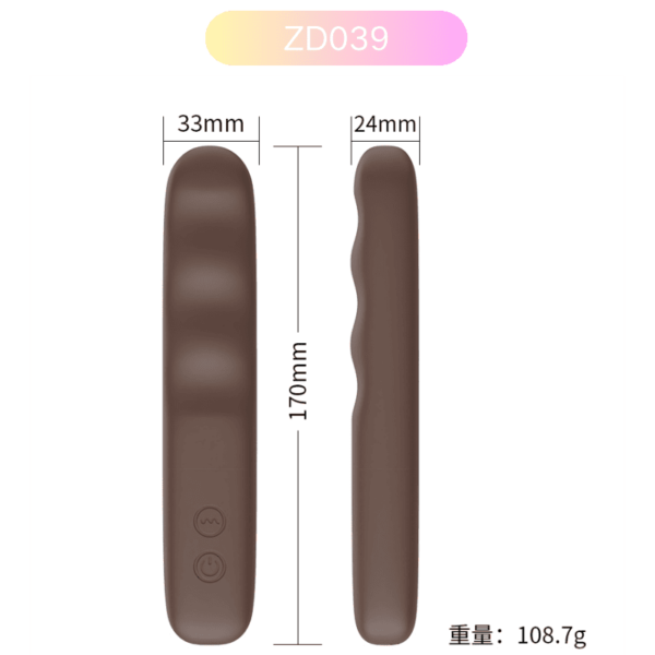 ZD039 Chocolate Vibrator – 16 Vibration Modes, IPX7 - Image 3