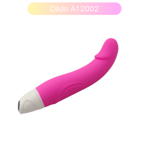Pink silicone G-spot rabbit vibrator A12002 with 7 vibration modes.
