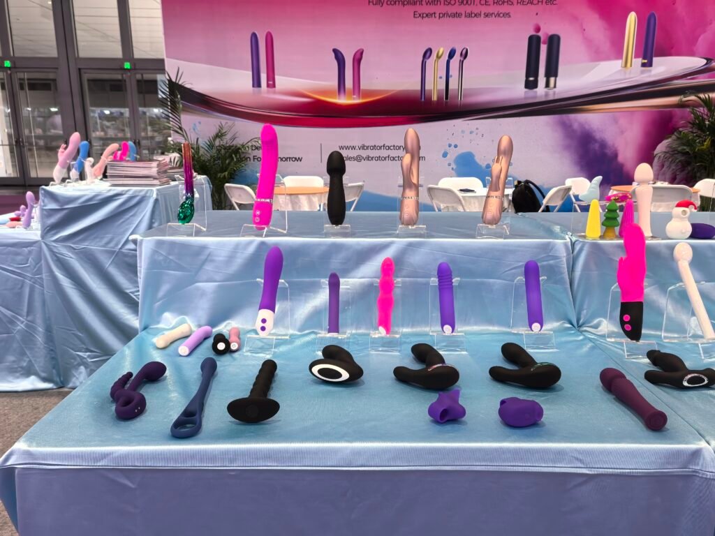 Display of innovative adult products with high-tech features