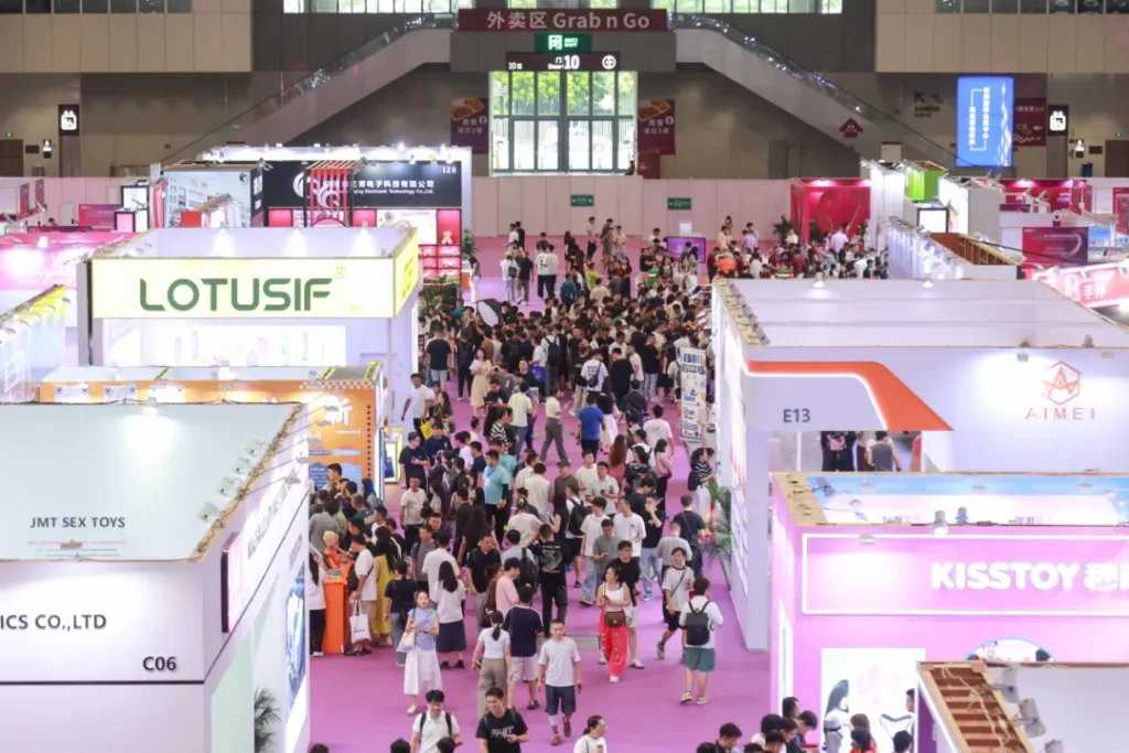 Bustling exhibition floor at Shenzhen Adult Health Expo 2025