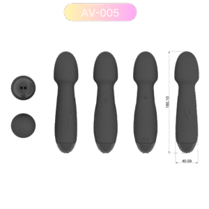 Matte Black Textured Wand Massager Wholesale | Private Label Sex Toys AV-005