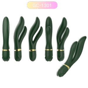 Dual Motor Rabbit Vibrator Forest Green 7 Modes | Wholesale GC-1301