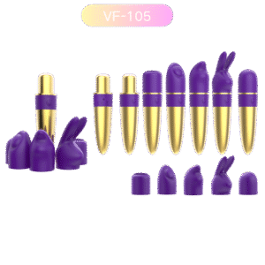 5-in-1 Interchangeable Bullet Vibrator Kit | Wholesale Sex Toys VF-105