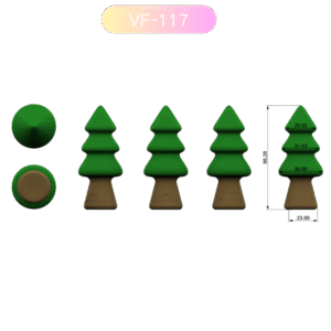 Playful Tree-Shaped Silicone Anal Plug | Adult Novelty Wholesale VF-117