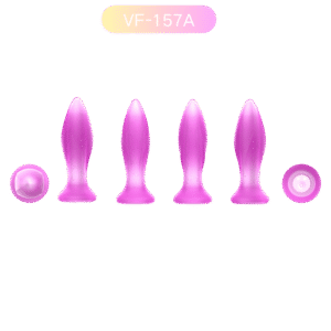 Rechargeable Translucent Silicone Anal Plug | Vibrating Anal Toys Exporter VF-157A