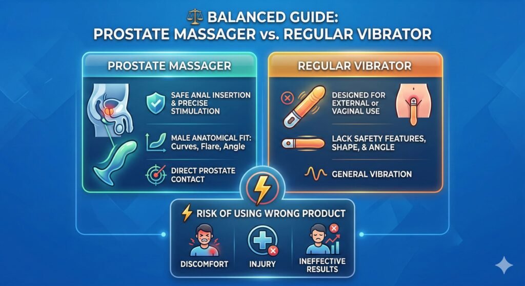 Comparison of Prostate and Regular Vibrators prostate massager vs regular vibrator