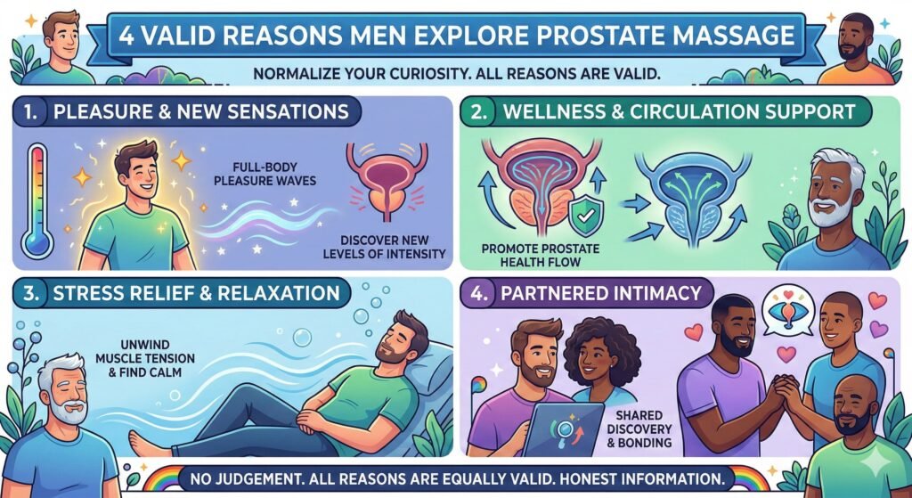 Reasons for Prostate Massager Use why men use prostate toys