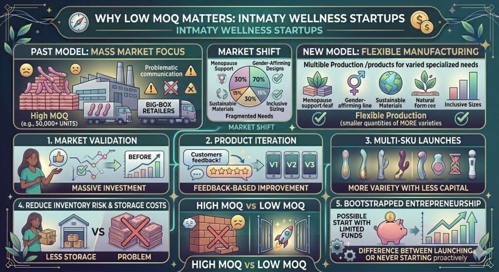 Low MOQ Benefits for Adult Toy Startups low moq benefits startups adult toys