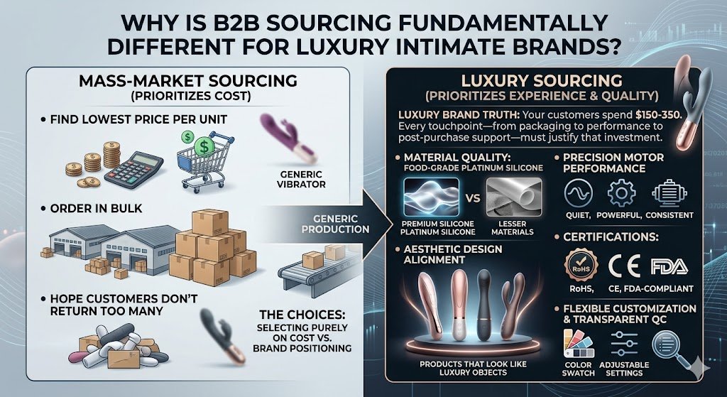 Luxury Brand B2B Sourcing Standards luxury brand b2b sourcing vibrators standards