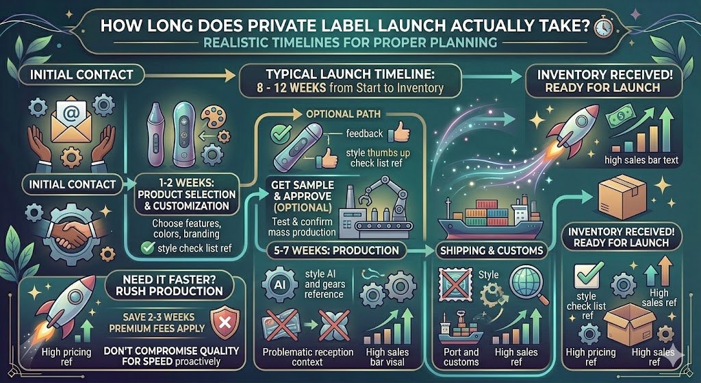 Private Label Launch Timeline private label launch timeline