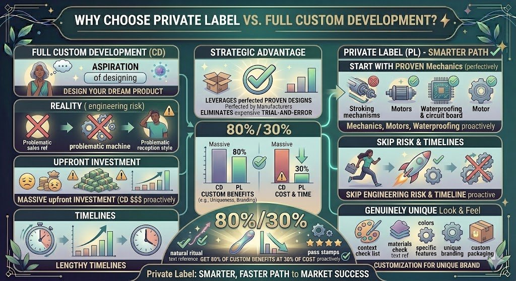 Private Label vs Custom Development Comparison private label vs custom development comparison