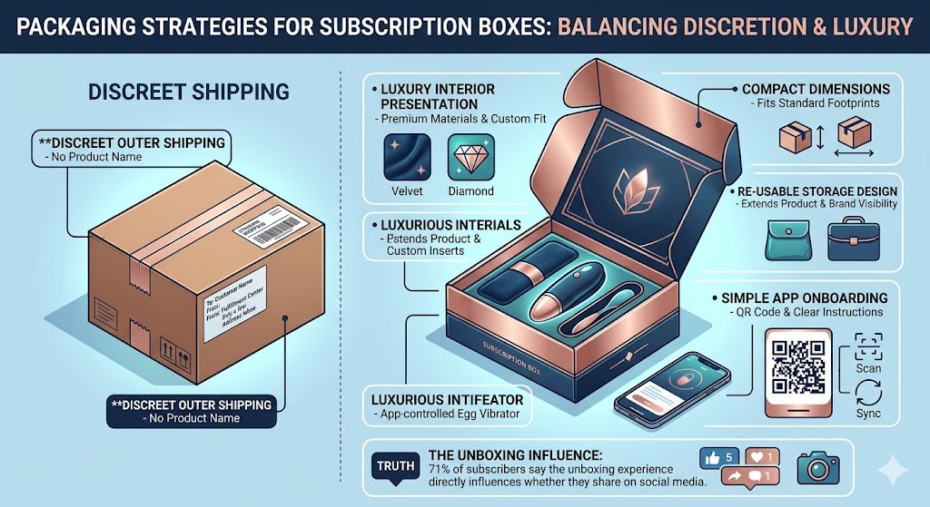 Subscription Box Packaging Luxury App-Controlled Egg Vibrators subscription box packaging luxury egg vibrators