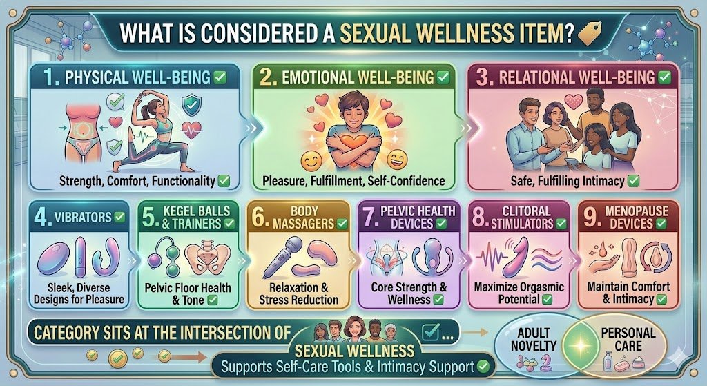 What Is a Sexual Wellness Item? Complete Product Category Guide for Retailers What is a sexual wellness item vibrators Kegel balls pelvic health devices and body massagers