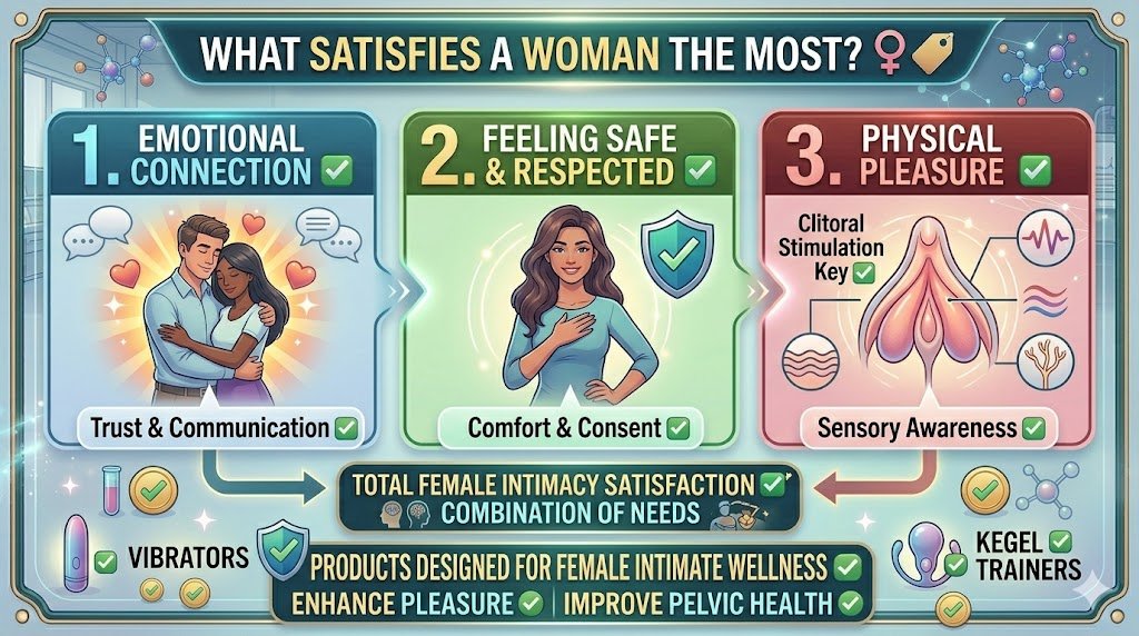 What Satisfies a Woman the Most? Female Sexual Wellness, Pleasure, and Self-Care What satisfies a woman the most female sexual wellness vibrators and clitoral stimulators