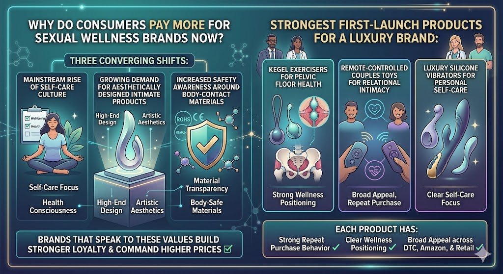 Why Consumers Pay More for Sexual Wellness Brands — Self-Care, Design, and Safety Trends Why consumers pay more for sexual wellness brands self-care aesthetics body-safe materials
