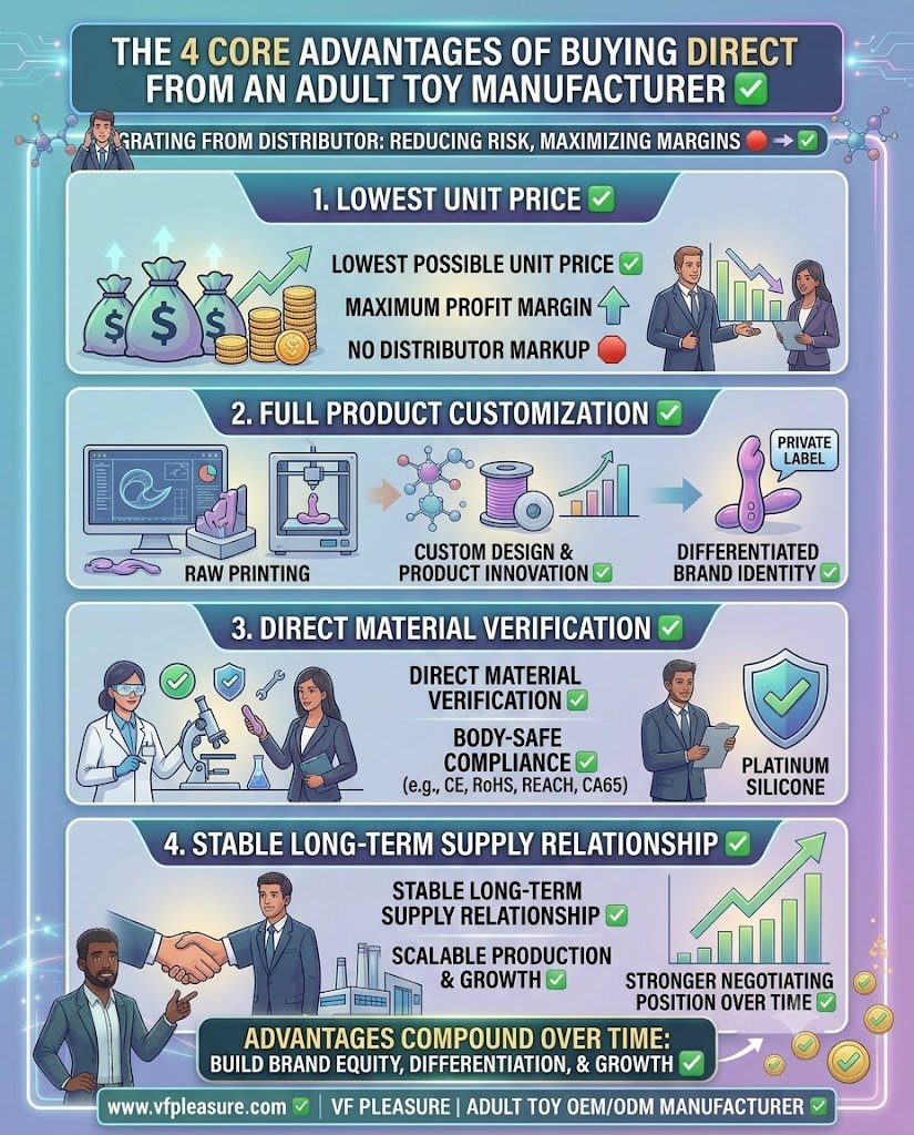Real Advantages of Buying Direct from an Adult Toy Manufacturer — OEM Custom Sex Toys Lower Price Advantages of buying direct from adult toy manufacturer OEM ODM custom sex toys lower price higher margin