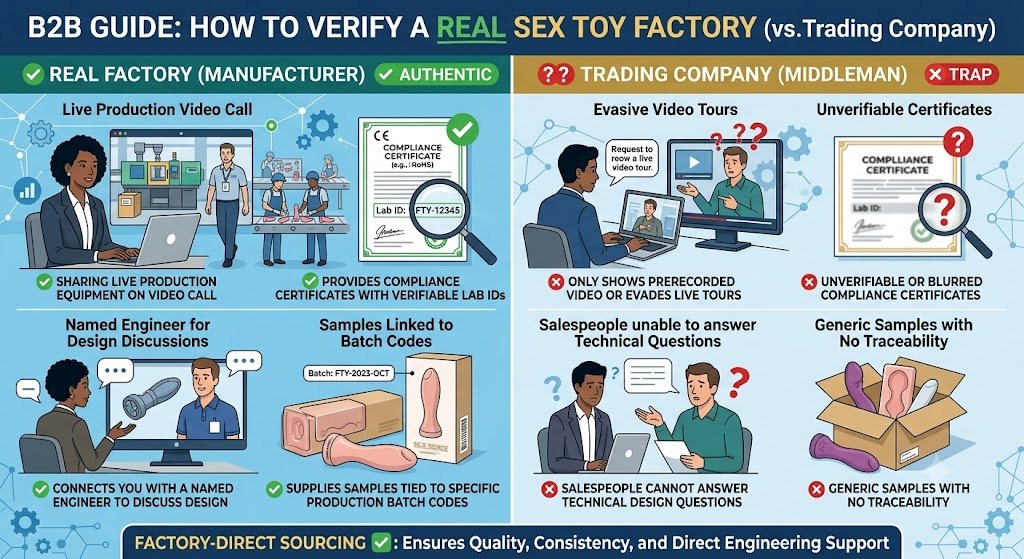 How to Tell a Real Adult Toy Factory from a Trading Company — Verification Guide Real sex toy factory vs trading company how to verify adult toy manufacturer credentials online