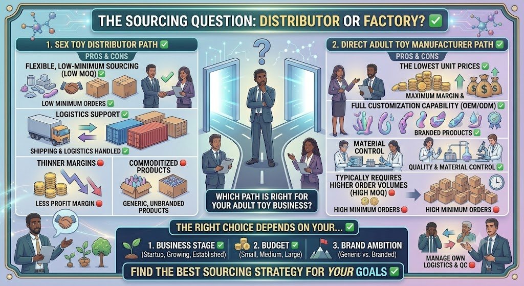 Sex Toys Distributor vs. Direct Manufacturer: Which Is Best for Your Brand? Sex toys distributor vs direct manufacturer which is best for your brand wholesale adult toys sourcing comparison