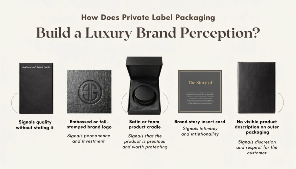 How Private Label Packaging Builds a Luxury Sex Toy Brand Perception — Matte Box Embossed Logo Guide Private label packaging luxury sex toy brand matte box embossed logo satin insert brand story card