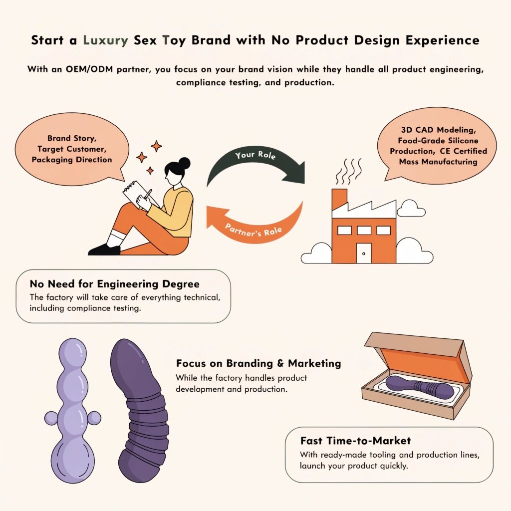 How to Build a Luxury Sex Toy Brand Without Design Experience — OEM ODM Private Label Factory Guide How to build a luxury sex toy brand without design experience OEM ODM private label factory guide