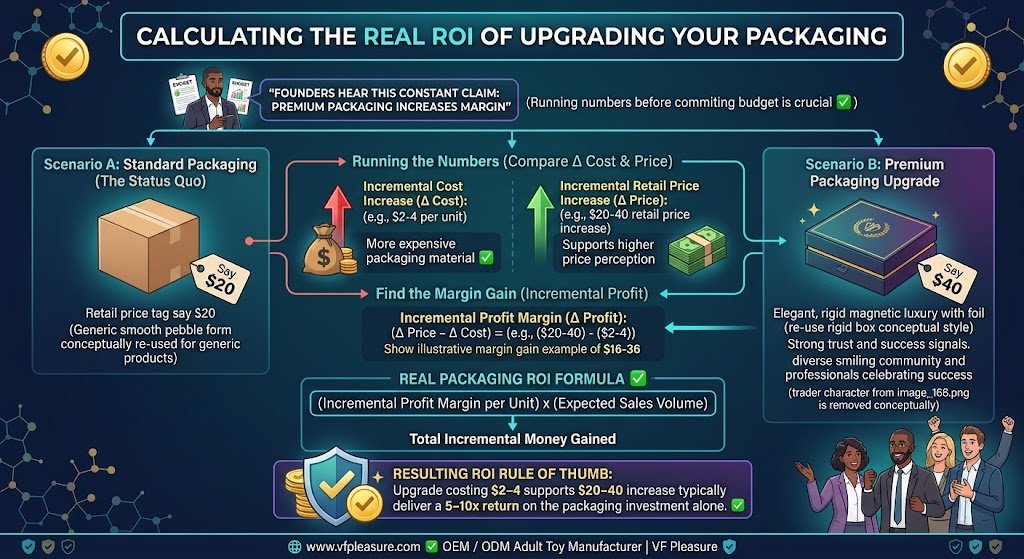 How to Calculate the Real ROI of Upgrading Your Adult Toy Packaging Calculate ROI packaging upgrade adult toy incremental cost retail price increase margin gain volume