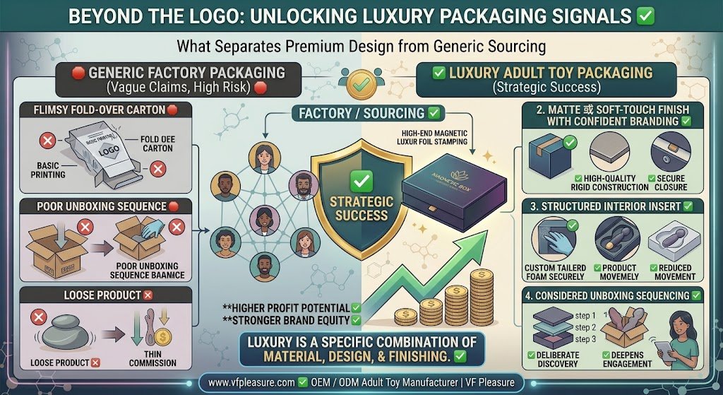 What Separates Luxury Packaging from Generic Factory Packaging in Adult Toys? What separates luxury packaging from generic factory packaging adult toys magnetic box matte finish structured insert