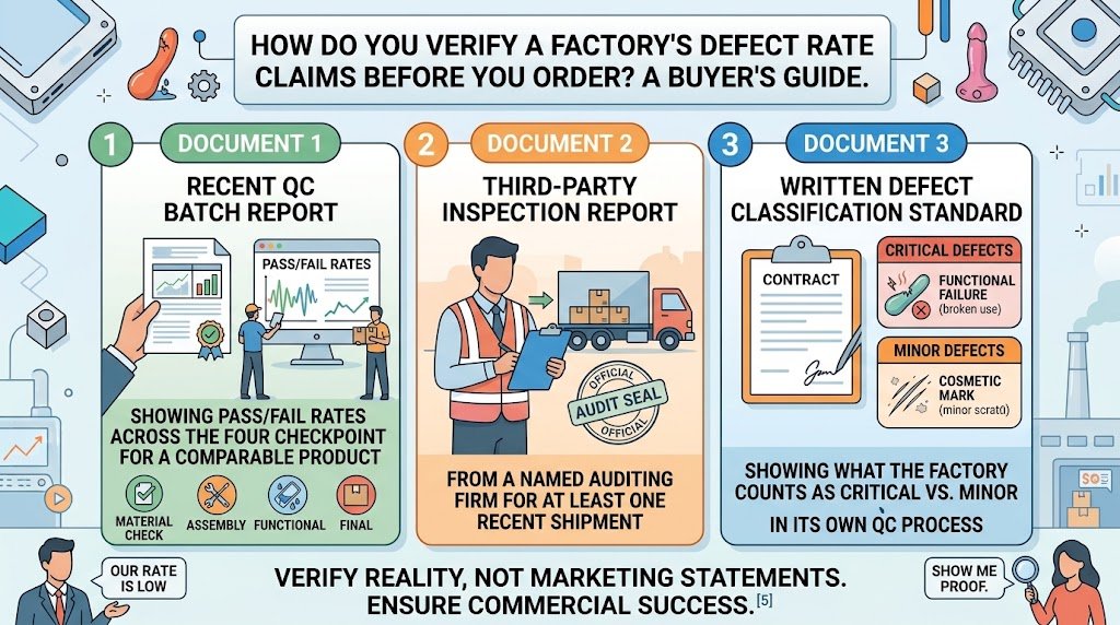 How to Verify a Factory's Defect Rate Claims Before You Order Verify adult toy factory defect rate QC batch report third-party inspection report defect classification standard