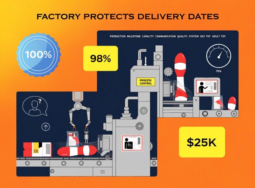 What Separates a Factory That Protects Your Delivery Date from One That Doesn't Factory protects delivery dates production milestone capacity communication quality system sex toy adult toy