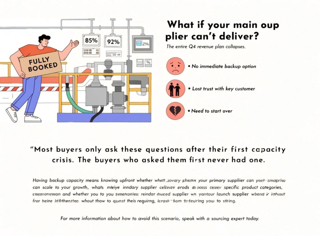 What If Your Supplier Can't Deliver — Backup Capacity Questions Every Adult Toy Buyer Should Ask What if adult toy supplier can't deliver backup capacity questions buyer supply chain risk